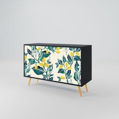 Credenza LEMON TREE a 2 ante in finitura nera