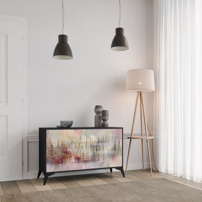 VEILED SUMMIT 2-Door Sideboard in Black Finish