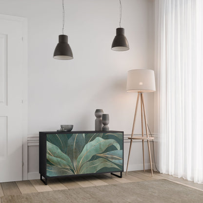 Credenza a 2 ante ROYAL GREEN in finitura nera