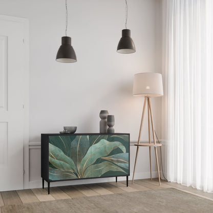 Credenza a 2 ante ROYAL GREEN in finitura nera
