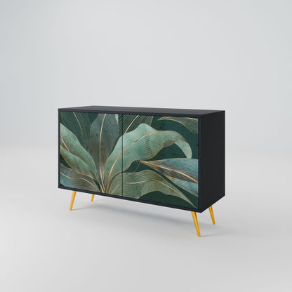 Credenza a 2 ante ROYAL GREEN in finitura nera