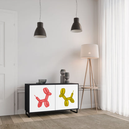 Credenza a 2 ante CHILDHOOD MEMORY in finitura nera