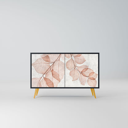 Credenza AUTUMN FRAGILITÀ a 2 ante in finitura nera
