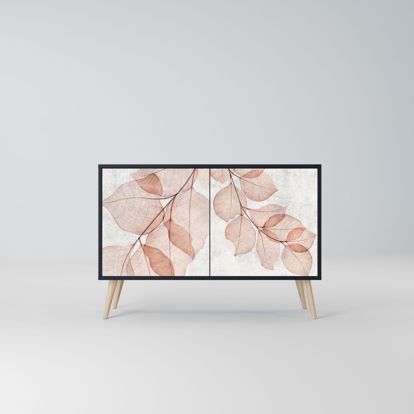 Credenza AUTUMN FRAGILITÀ a 2 ante in finitura nera