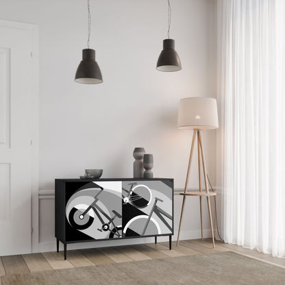 Credenza a 2 ante BIKE ENERGY in finitura nera