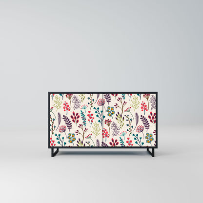 Credenza AUTUMN SUNDRIES a 2 ante in finitura nera