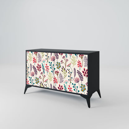 Credenza AUTUMN SUNDRIES a 2 ante in finitura nera