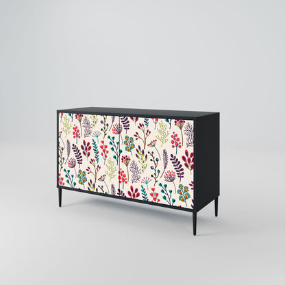 Credenza AUTUMN SUNDRIES a 2 ante in finitura nera