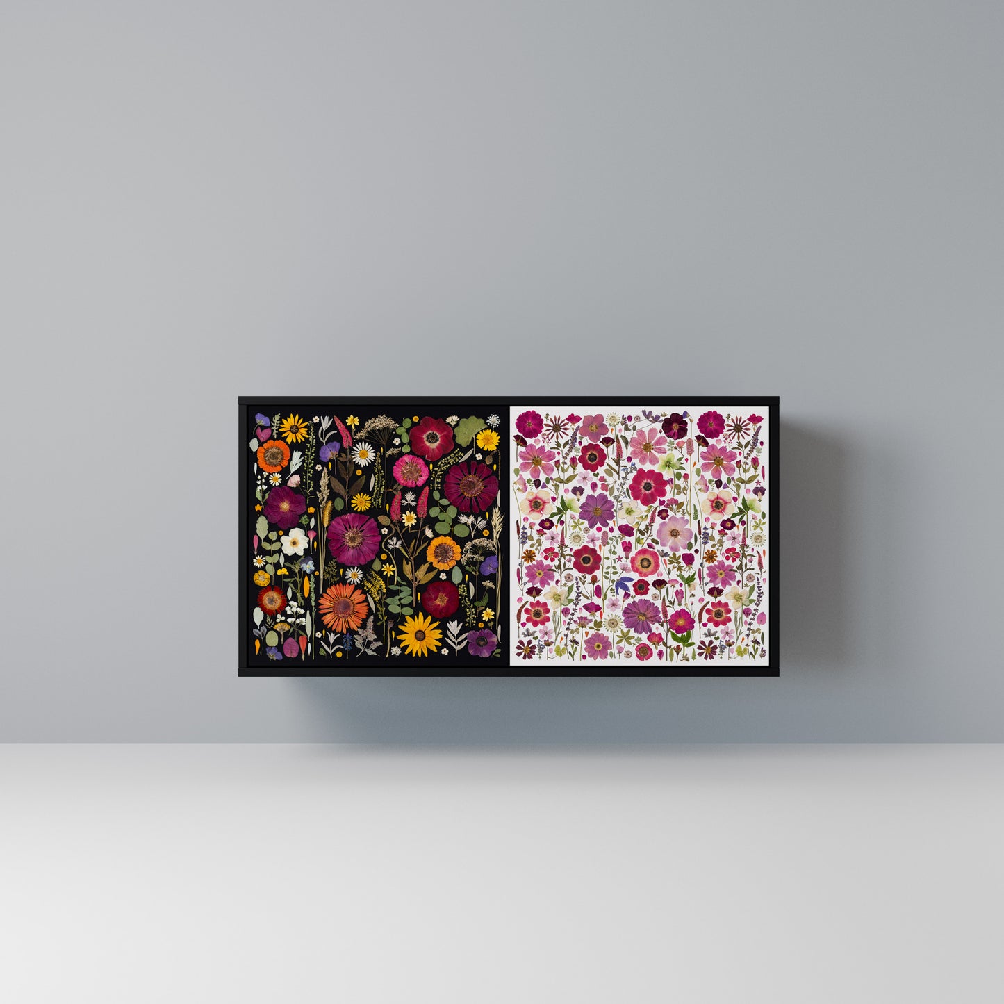 DAYNITE GARDEN Madia a 2 Ante in Finitura Nera