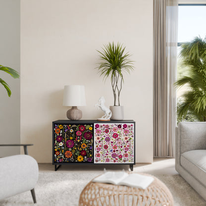 DAYNITE GARDEN Madia a 2 Ante in Finitura Nera