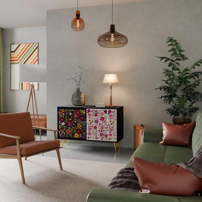 DAYNITE GARDEN Madia a 2 Ante in Finitura Nera