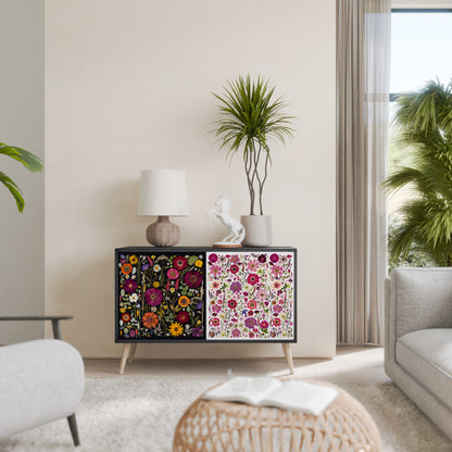 DAYNITE GARDEN Madia a 2 Ante in Finitura Nera