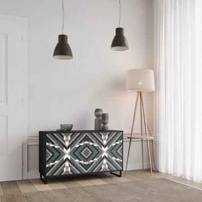 Credenza DIMENSION DELIGHTS a 2 ante in finitura nera