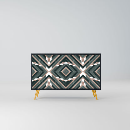 Credenza DIMENSION DELIGHTS a 2 ante in finitura nera