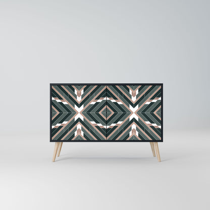 Credenza DIMENSION DELIGHTS a 2 ante in finitura nera