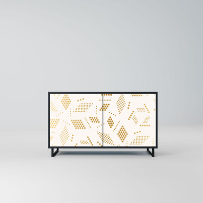 Credenza SPOTTED DAZE a 2 ante con finitura nera