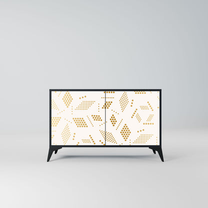 Credenza SPOTTED DAZE a 2 ante con finitura nera