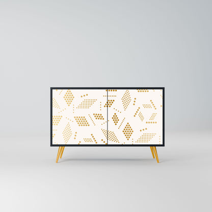 Credenza SPOTTED DAZE a 2 ante con finitura nera