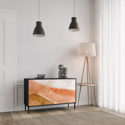 Credenza a 2 ante SANDHILLS SPLENDOUR in finitura nera