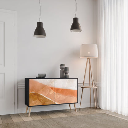 Credenza a 2 ante SANDHILLS SPLENDOUR in finitura nera