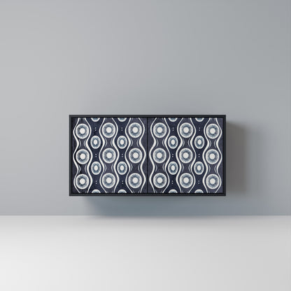 GRAPHITE EYES Madia a 2 Ante in Finitura Nera