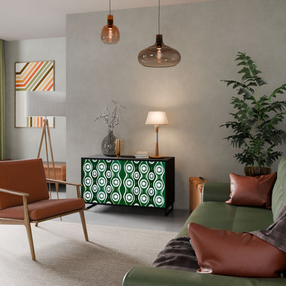 Credenza a 2 ante GREEN EYES in finitura nera