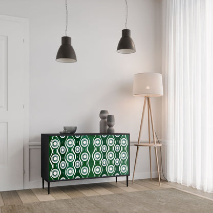 Credenza a 2 ante GREEN EYES in finitura nera