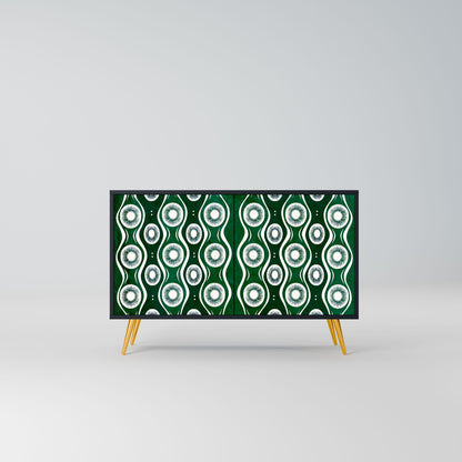 Credenza a 2 ante GREEN EYES in finitura nera