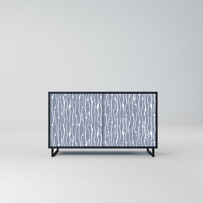 Credenza GRAPHITE RAIN a 2 ante in finitura nera