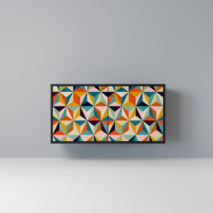 TESSELATE TREASURES Madia a 2 Ante in Finitura Nera