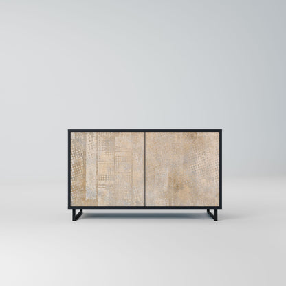 ERRORE SCHERMO Credenza a 2 ante in finitura nera
