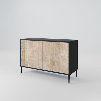 ERRORE SCHERMO Credenza a 2 ante in finitura nera