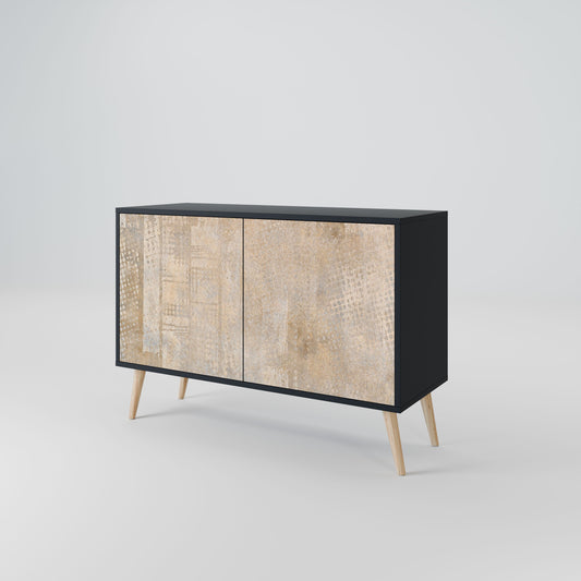 ERRORE SCHERMO Credenza a 2 ante in finitura nera