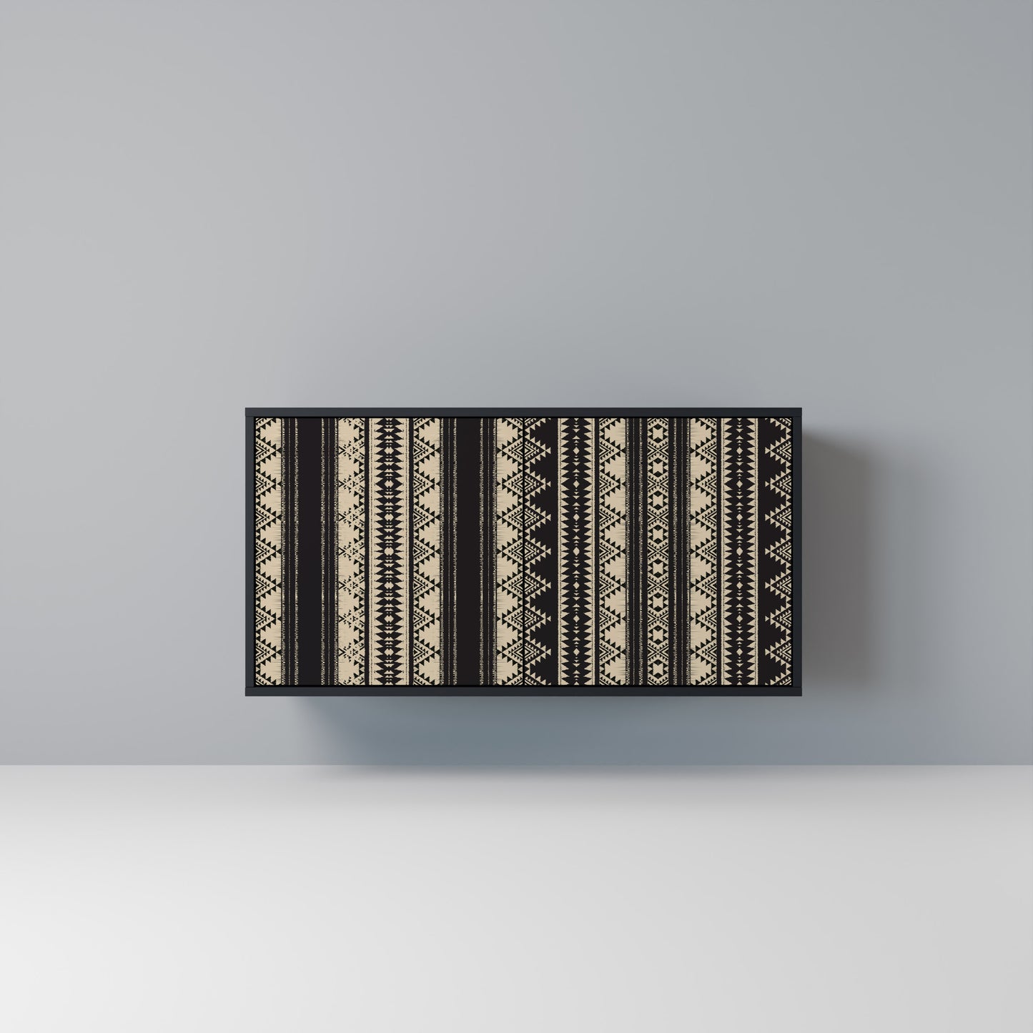 AZTEC Madia a 2 Ante in Finitura Nera