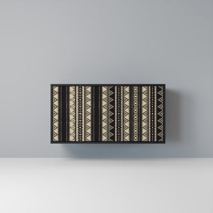 AZTEC Madia a 2 Ante in Finitura Nera