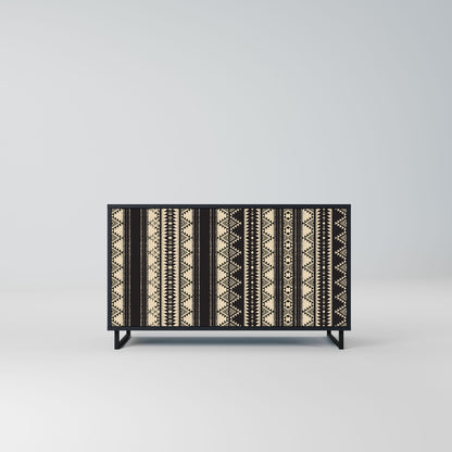 Credenza AZTEC a 2 ante in finitura nera