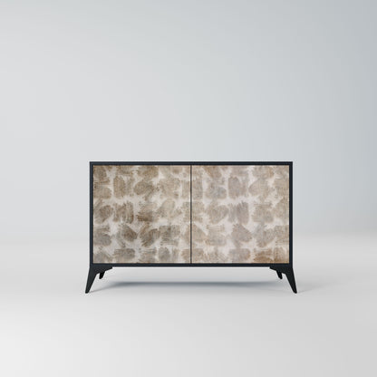 Credenza a 2 ante SLIGHTLY BLURRED in finitura nera