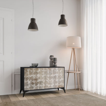 Credenza a 2 ante SLIGHTLY BLURRED in finitura nera