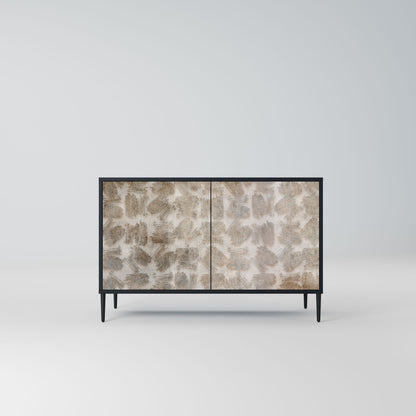 Credenza a 2 ante SLIGHTLY BLURRED in finitura nera