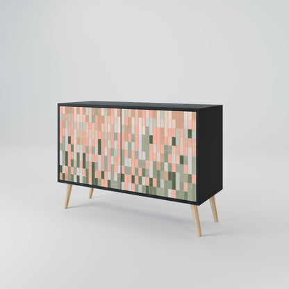 BUILDING THE FUTURE Credenza a 2 ante in finitura nera