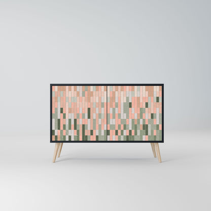 BUILDING THE FUTURE Credenza a 2 ante in finitura nera