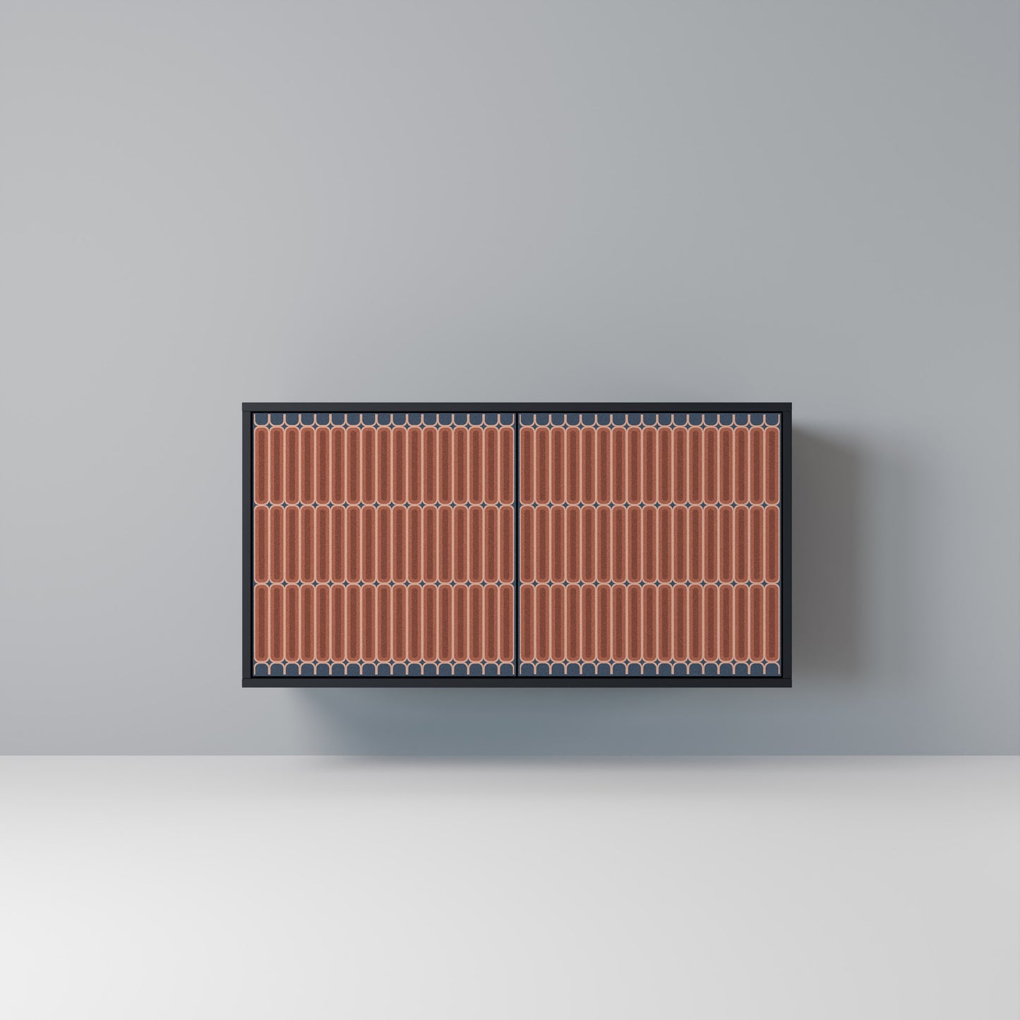 HYPNOTIC GATE Madia a 2 Ante in Finitura Nera