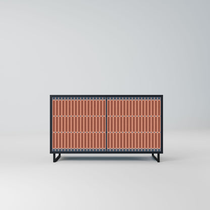 HYPNOTIC GATE 2-Door Sideboard in Black Finish