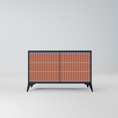 HYPNOTIC GATE 2-Door Sideboard in Black Finish