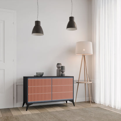 HYPNOTIC GATE 2-Door Sideboard in Black Finish