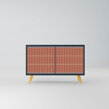 HYPNOTIC GATE 2-Door Sideboard in Black Finish
