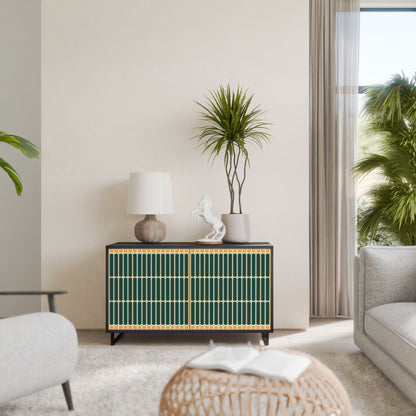 Credenza ILUSION GATE a 2 ante in finitura nera