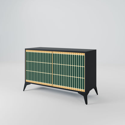 Credenza ILUSION GATE a 2 ante in finitura nera