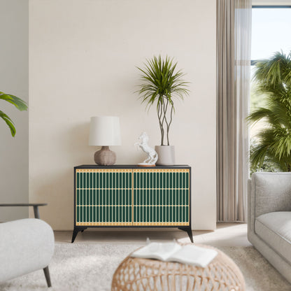 Credenza ILUSION GATE a 2 ante in finitura nera