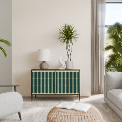 Credenza ILUSION GATE a 2 ante in finitura nera